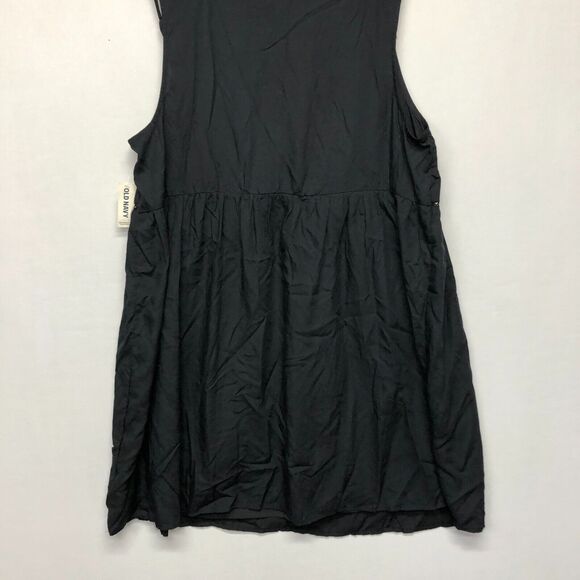 NWT Old Navy Women Sleeveless Lace Up Rayon Dress Size Extra Large Black B267 26 - Picture 13 of 13